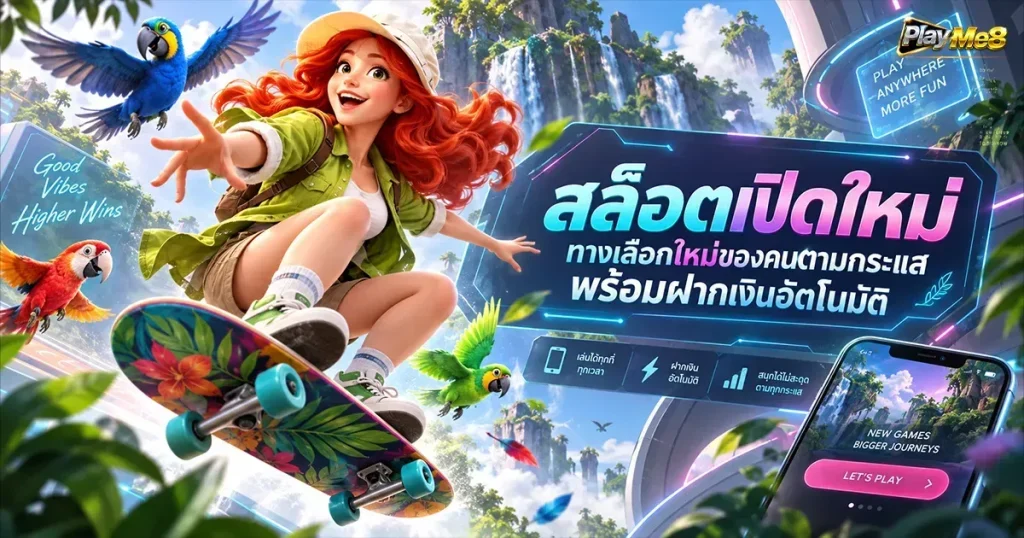 สล็อตเปิดใหม่ ทางเลือกใหม่ของคนตามกระแสพร้อมฝากเงินอัตโนมัติ